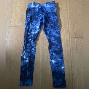 Blue Tie-Dye Leggings